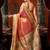 Pink woven design zari tissue saree