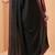 Black embellished embroidered pure chiffon designer saree