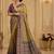 Mustard woven design zari silk blend saree