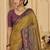 Mustard woven design zari silk blend saree