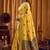 Yellow woven design embroidered pure cotton khadi saree