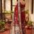 Mehendi ethnic motifs silk blend tussar saree