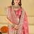 Rose woven design embroidered silk blend heavy work banarasi saree