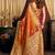Orange woven design tissue saree
