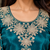premium chinon with front & back embroidery work with can-can