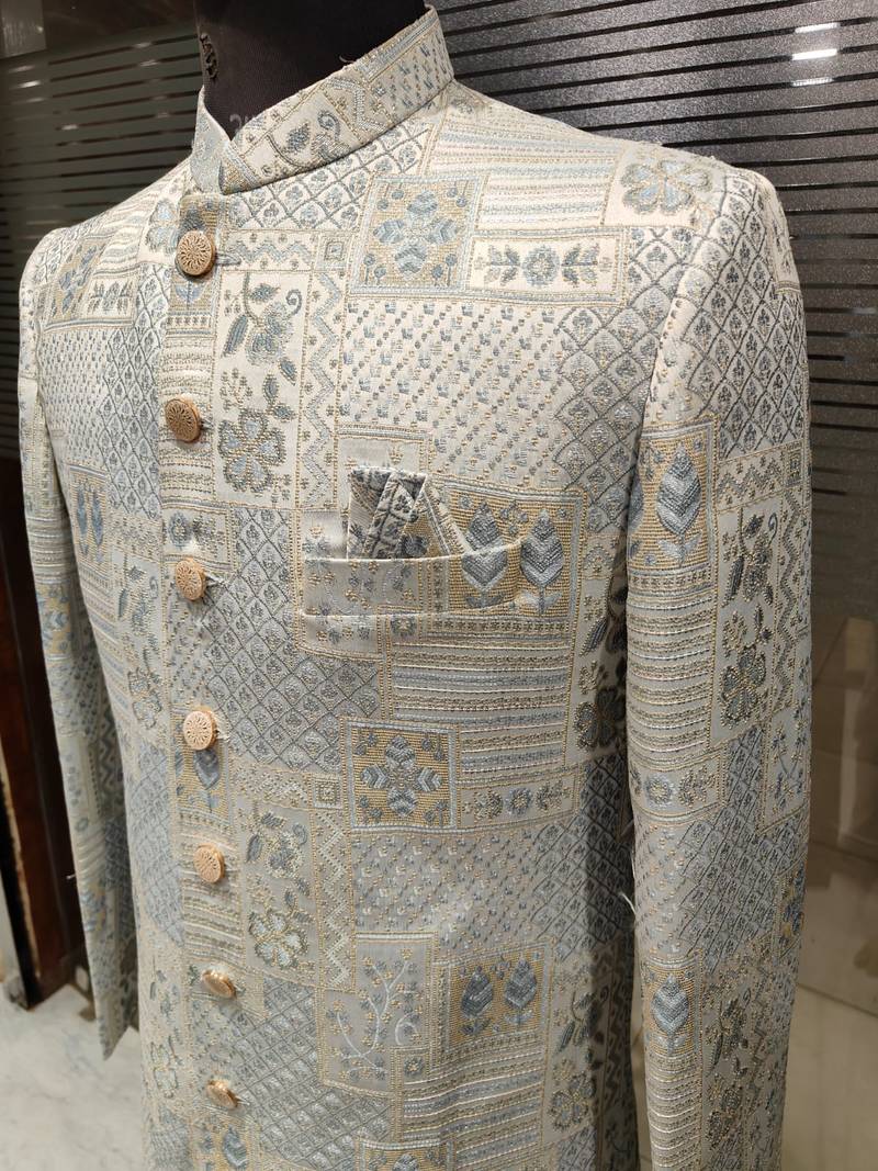 White sky open jodhpuri for man ::: bandhgala ethnic wear