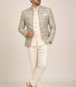Beige open jodhpuri for man ::: bandhgala ethnic wear