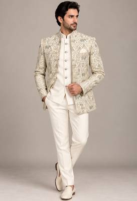 White open jodhpuri for man ::: bandhgala ethnic wear 1