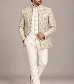 White open jodhpuri for man ::: bandhgala ethnic wear