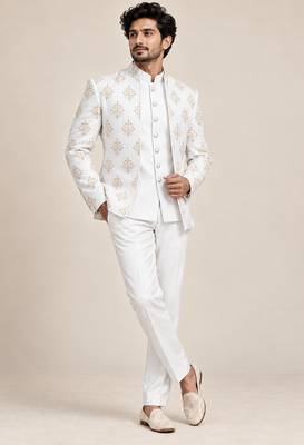 White jodhpuri for man ::: bandhgala ethnic wear 1