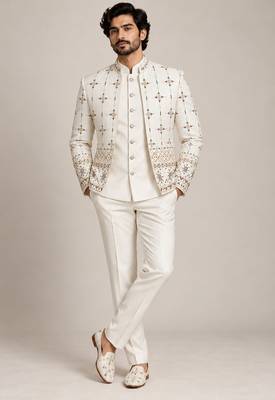 White open jodhpuri for man ::: bandhgala ethnic wear 1