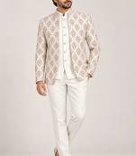 White open jodhpuri for man ::: bandhgala ethnic wear