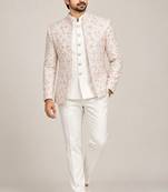 Beige jodhpuri for man ::: bandhgala ethnic wear