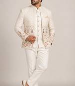 Beige open jodhpuri for man ::: bandhgala ethnic wear