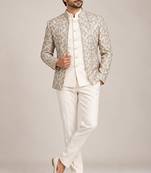 Beige open jodhpuri for man ::: bandhgala ethnic wear