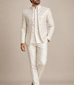 Beige open jodhpuri for man ::: bandhgala ethnic wear