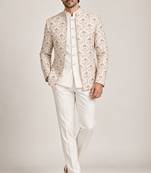 Beige jodhpuri for man ::: bandhgala ethnic wear