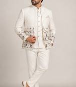 White open jodhpuri for man ::: bandhgala ethnic wear
