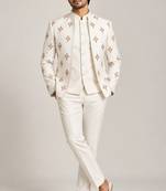 Beige open jodhpuri for man ::: bandhgala ethnic wear