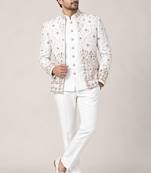 White open jodhpuri for man ::: bandhgala ethnic wear