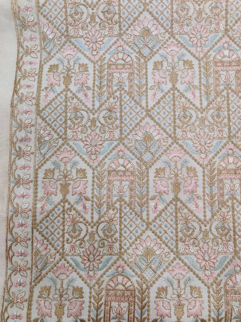 Beige pink touchup open jodhpuri for man ::: bandhgala ethnic wear
