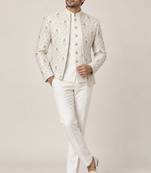 White open jodhpuri for man ::: bandhgala ethnic wear