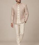 Pitch beige jodhpuri for man ::: bandhgala ethnic wear