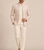 Pitch beige jodhpuri for man ::: bandhgala ethnic wear