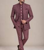 Maroon open jodhpuri for man ::: bandhgala ethnic wear