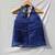 Blue-lehariya-halter-neck-kota-doria-top-kj0020