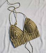 Green-stripe-cotton-padded-bra-kj0028