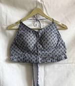 Purple-small-butti-lurex-back-knot-cotton-top-kj0035