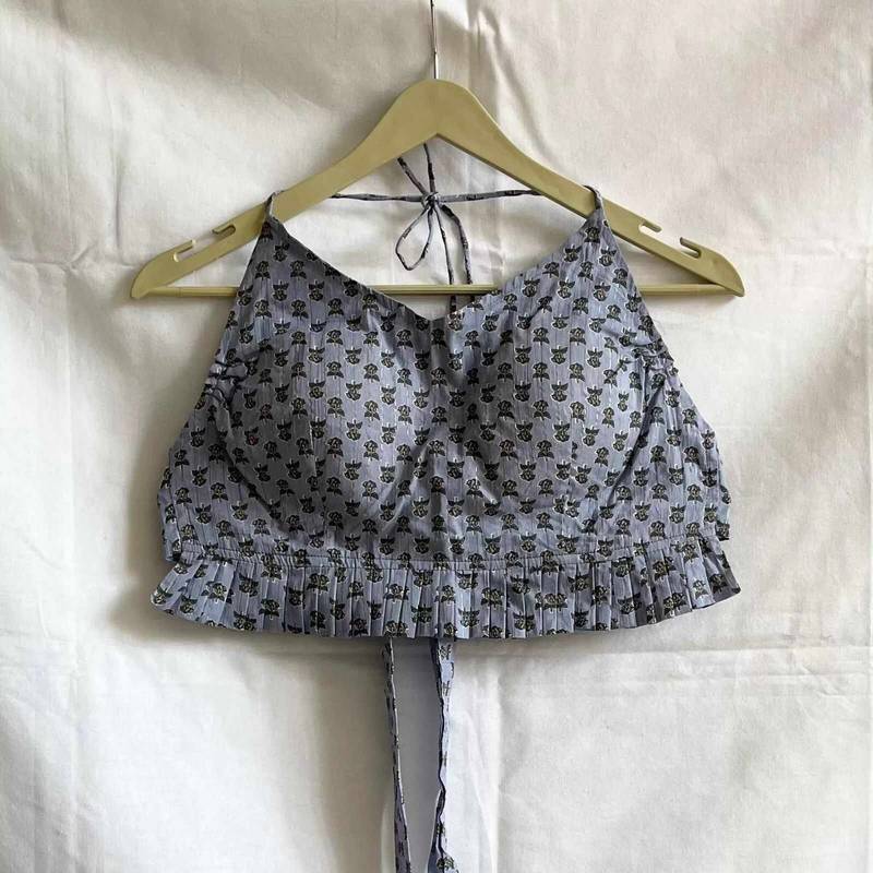 Purple-small-butti-lurex-back-knot-cotton-top-kj0035