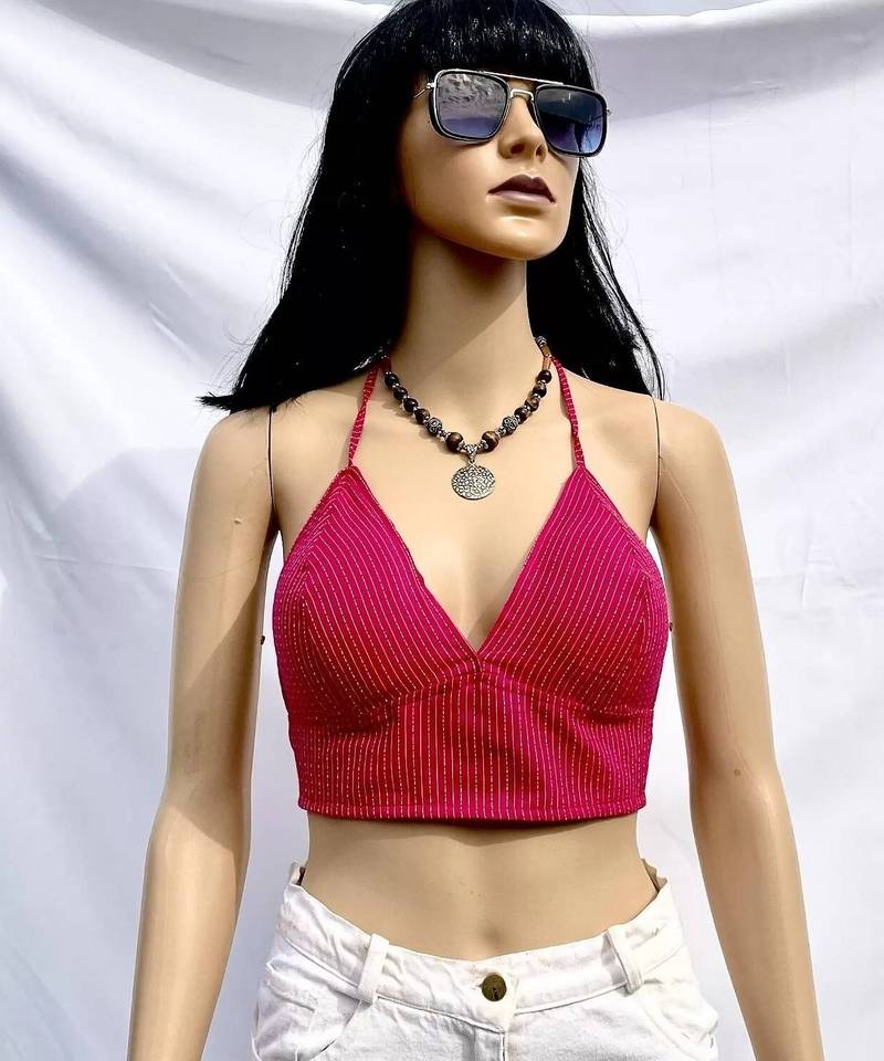 Pink-kantha-cotton-padded-bra-kj0051