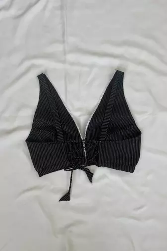 Black-deep-v-neck-cotton-kantha-bra-kj0097