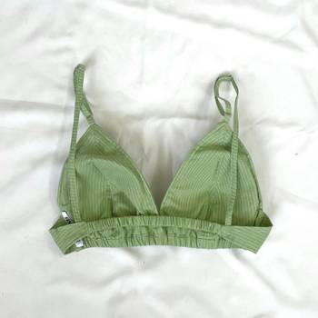 Mint-green-deep-v-neck-cotton-kantha-bra-kj0100 2