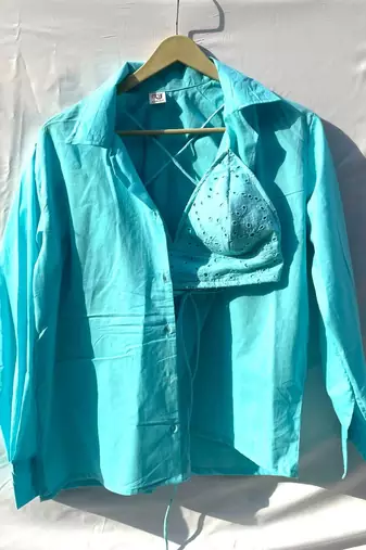 Baby-blue-shirt-and-chikan-bra-combo-kj0163