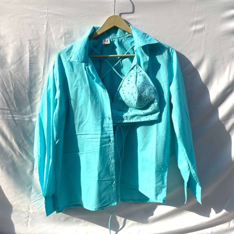 Baby-blue-shirt-and-chikan-bra-combo-kj0163