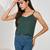Bottle-green-cotton-kantha-spaghetti-top-kj0166