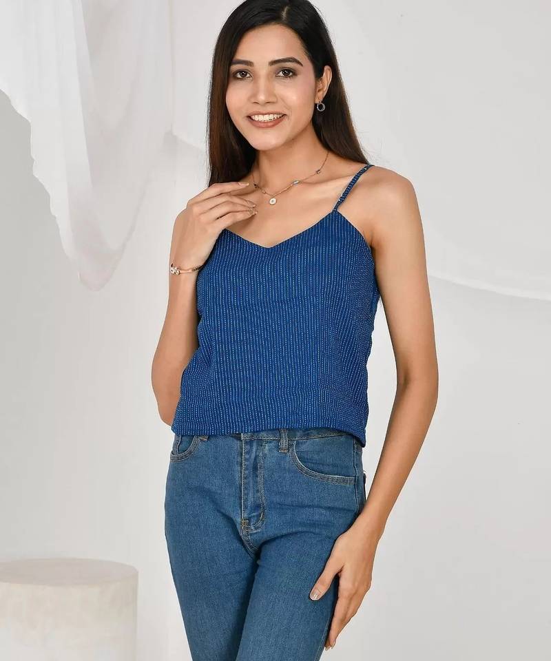 Berry-blue-cotton-kantha-spaghetti-top-kj0167