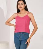 Pink-cotton-kantha-spaghetti-top-kj0169