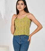 Green-stripe-spaghetti-top-kj0170