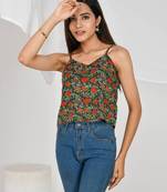 Bottle-green-jaal-spaghetti-top-kj0172