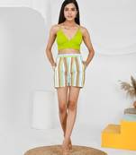 Green-solid-bra-kj0175