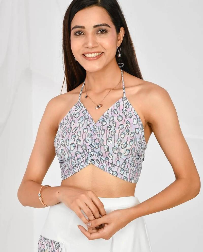 Lavender-blue-criss-cross-crop-top-kj0179