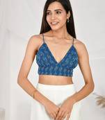 Navy-blue-s-pattern-cotton-katha-bra-kj0182