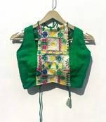 Green-gujrati-embroidery-top-kj0190