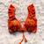 Orange-floral-sequin-handwork-bra-kj0206