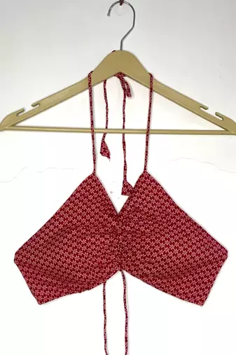 Red-butti-criss-cross-cotton-top-kj0247