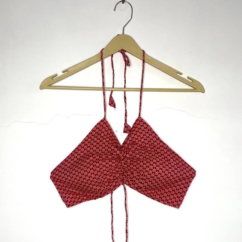 Red-butti-criss-cross-cotton-top-kj0247